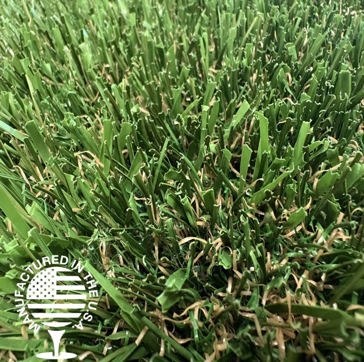 Close-up of artificial grass turf, featuring natural color variation and durable fibers for residential lawns, commercial landscapes, and sports applications by Southwest Greens. Close-up of artificial grass turf, featuring natural color variation and durable fibers for residential lawns, commercial landscapes, and sports applications by Southwest Greens.