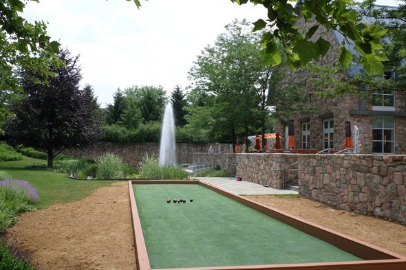 Huntsville Custom Bocce Court using artificial turf